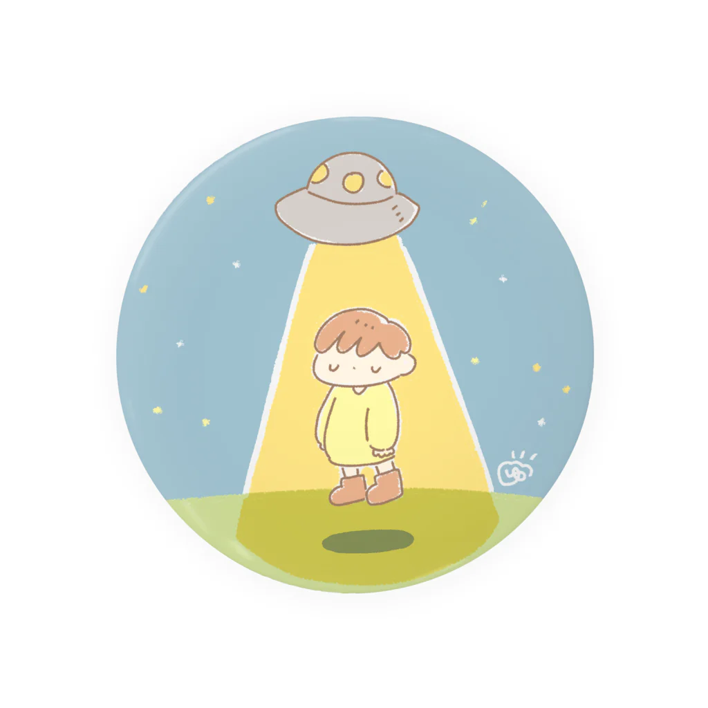 ゆあがりのUFO Tin Badge