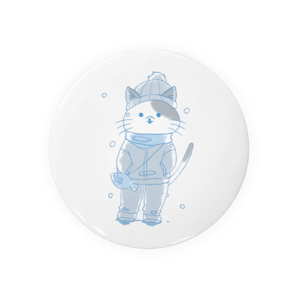 もちみずの冬猫 Tin Badge