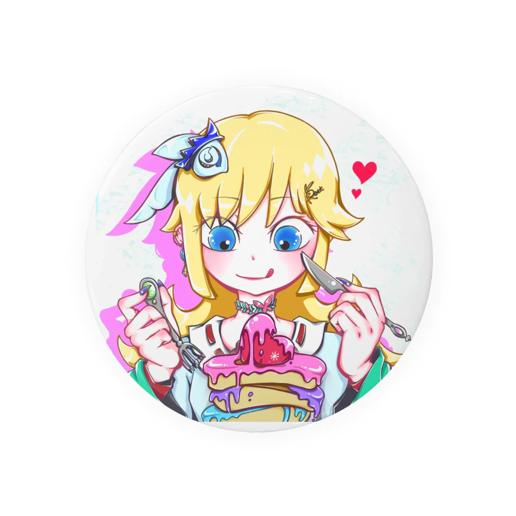 楽兎（rau）の甘党女子 Tin Badge