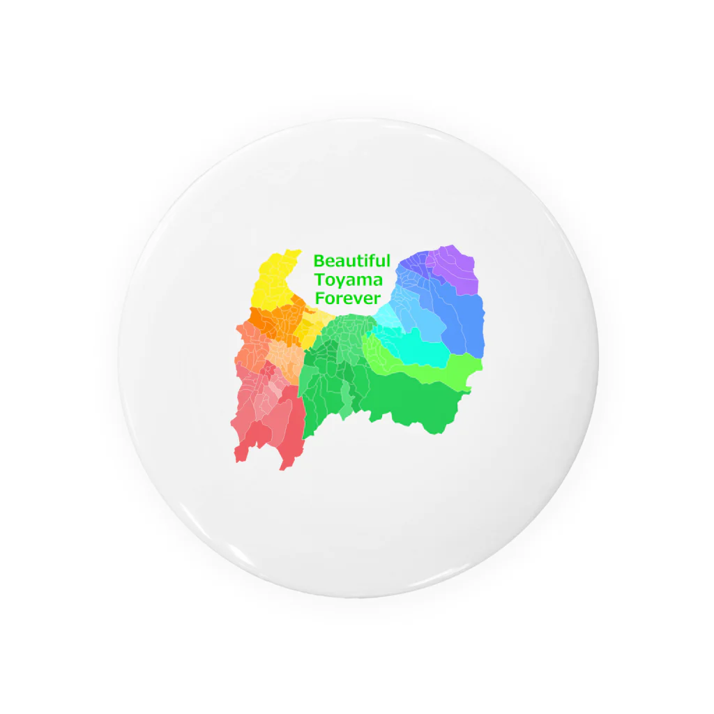 TABI TABI SHOPのBeautiful Toyama forever Tin Badge