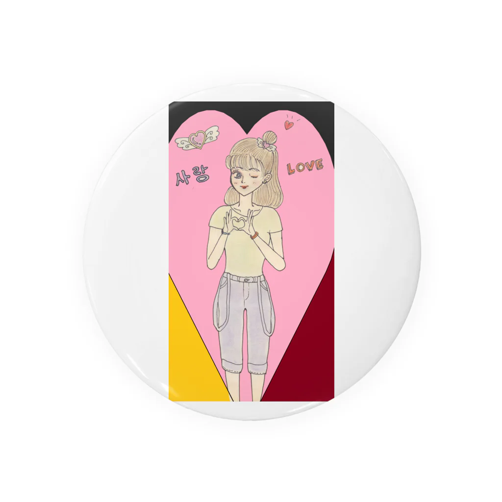 ひよこ工房のkoria in love Tin Badge