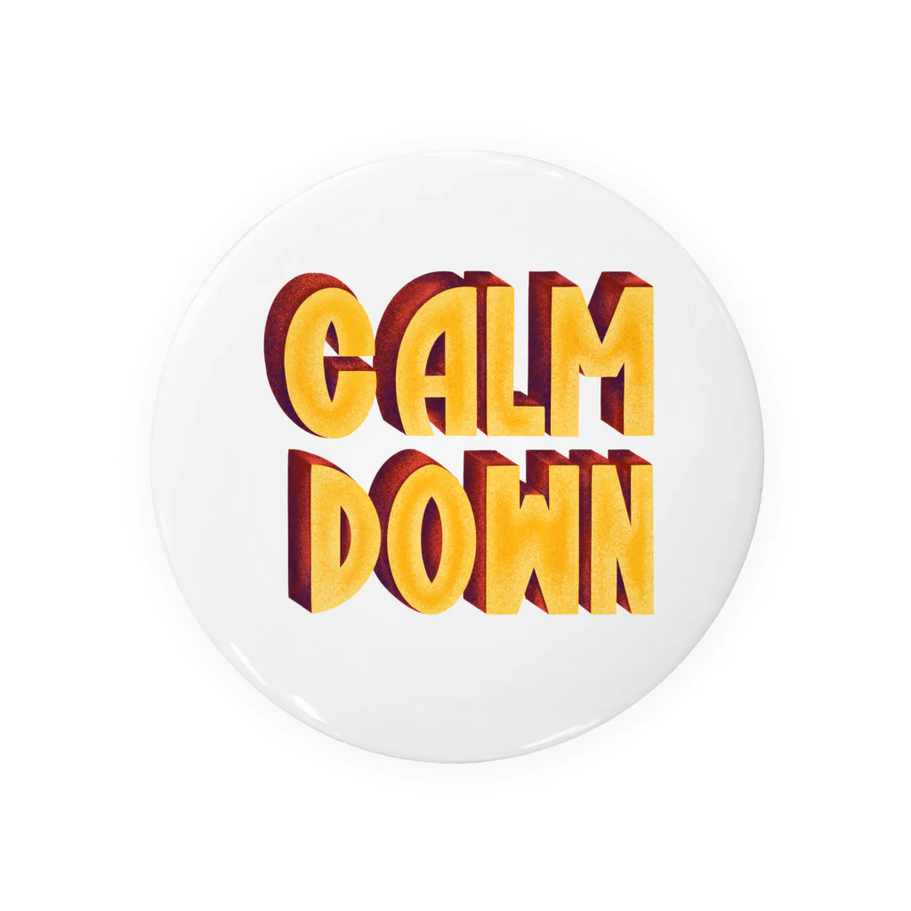 The ink and bottleのCalm down  Tin Badge