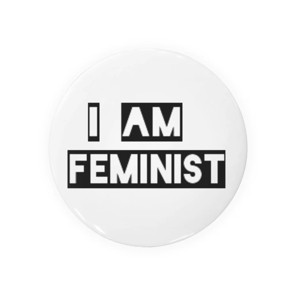 22Oclockのフェミニスト I AM FEMINIST 缶バッジ