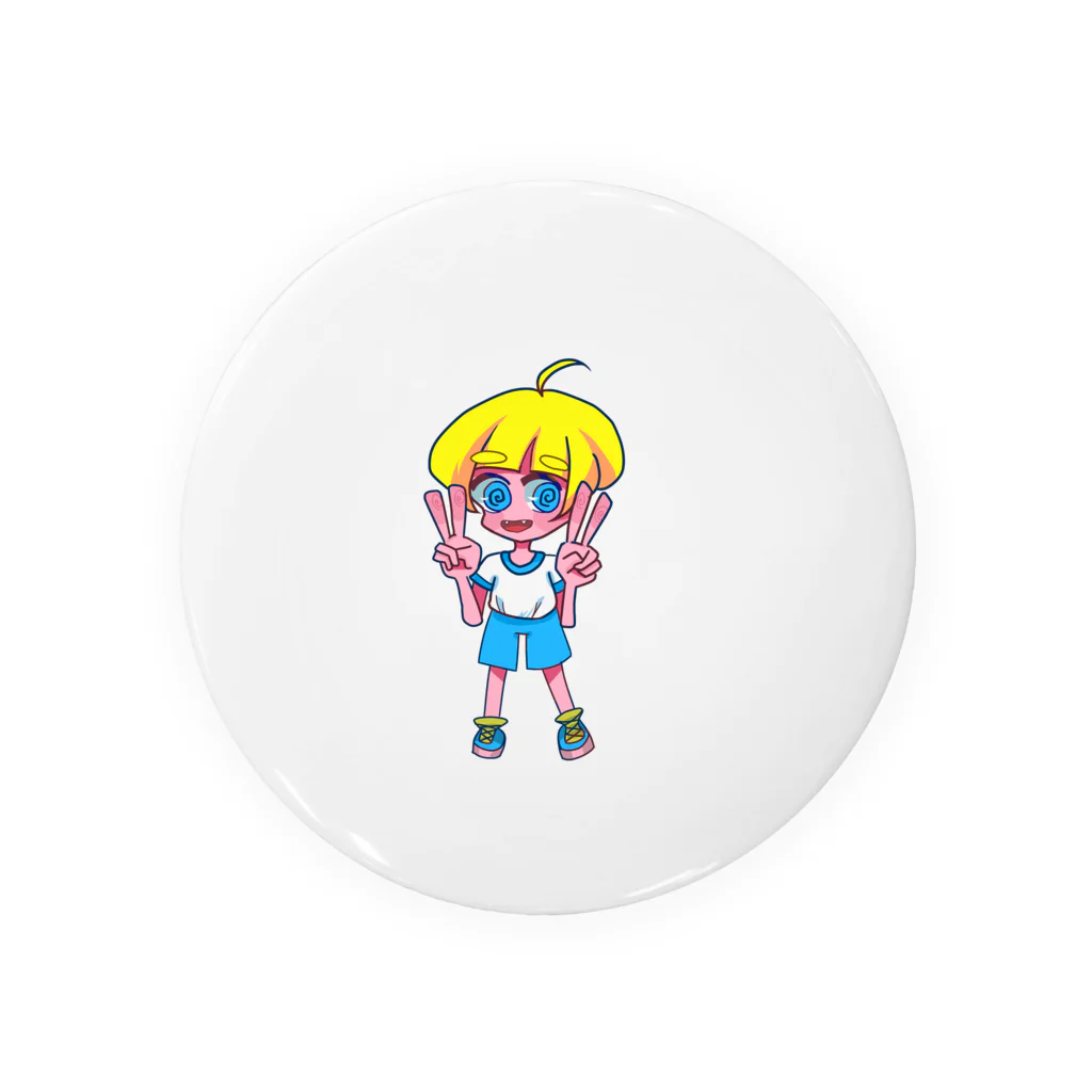 縫色𝓃𝓋𝒾𝓇ℴのぐるぐる女の子 Tin Badge