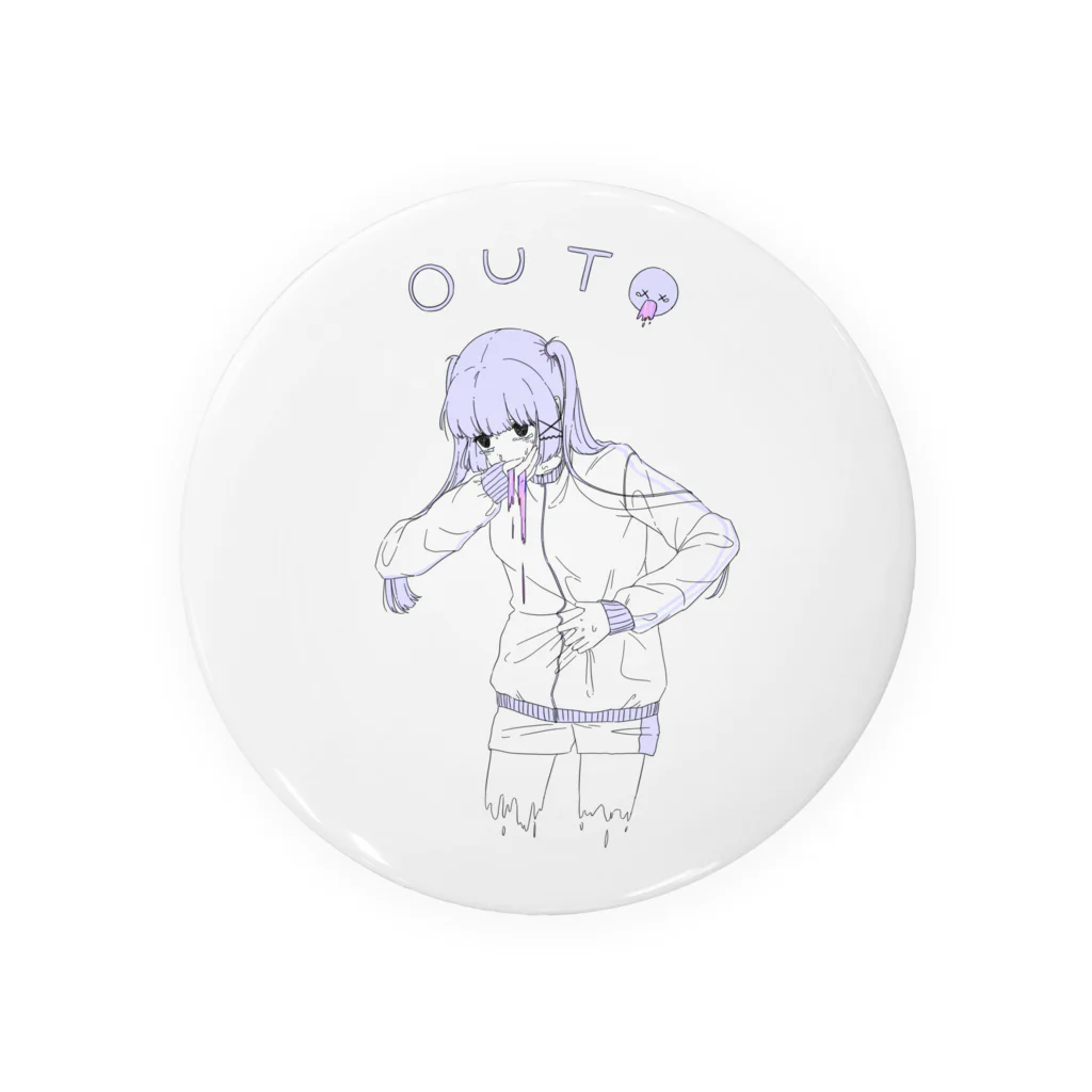 いたみ　るるみのOUT🤮 Tin Badge