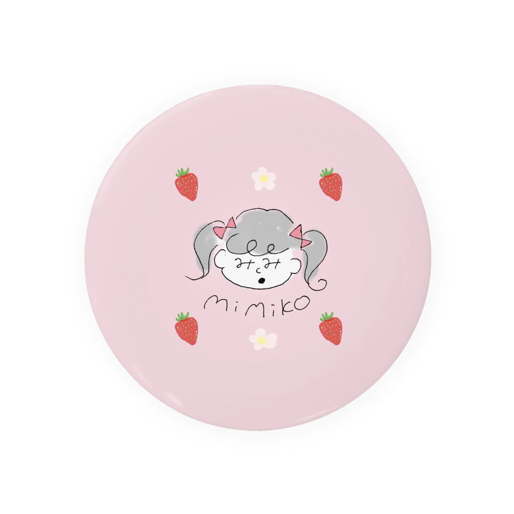 M i M i K Oのみみ子といちご Tin Badge