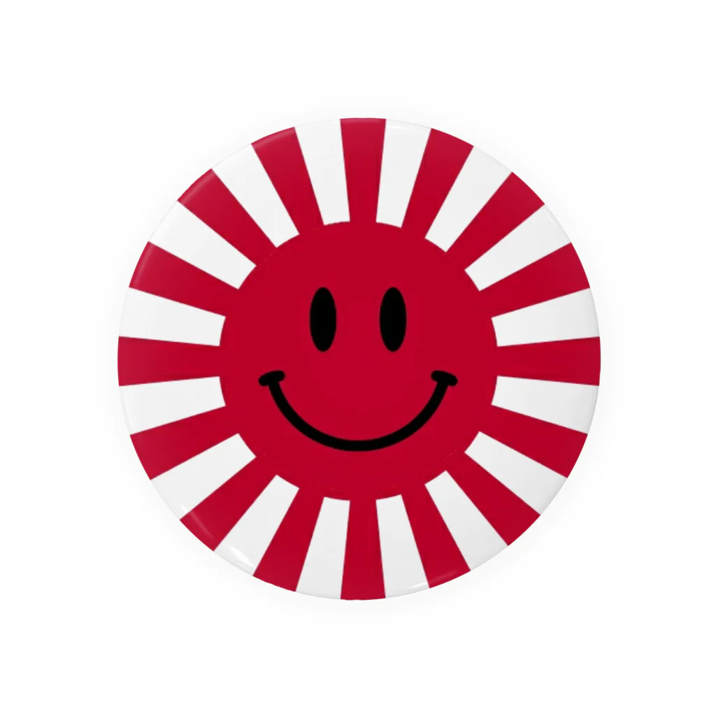 nya-sukeのRising sun (smile red) 缶バッジ