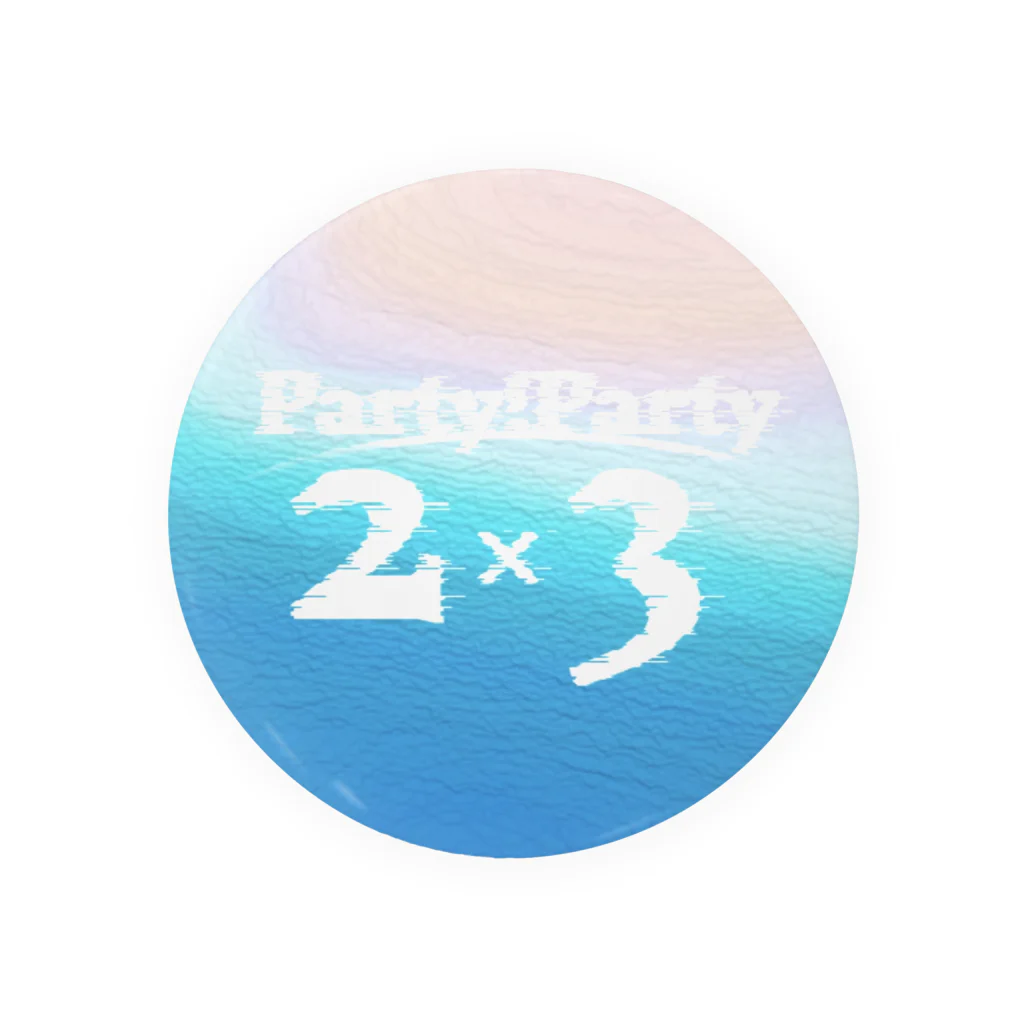 Party!Party!2×3【公式】の公式ロゴ缶バッジ Tin Badge