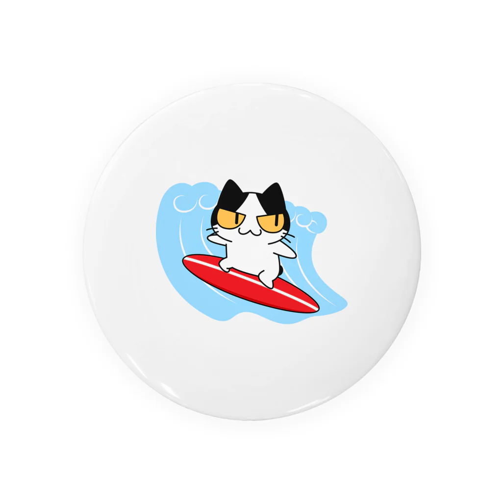 アクセルスタイルのねこサーフィン Tin Badge