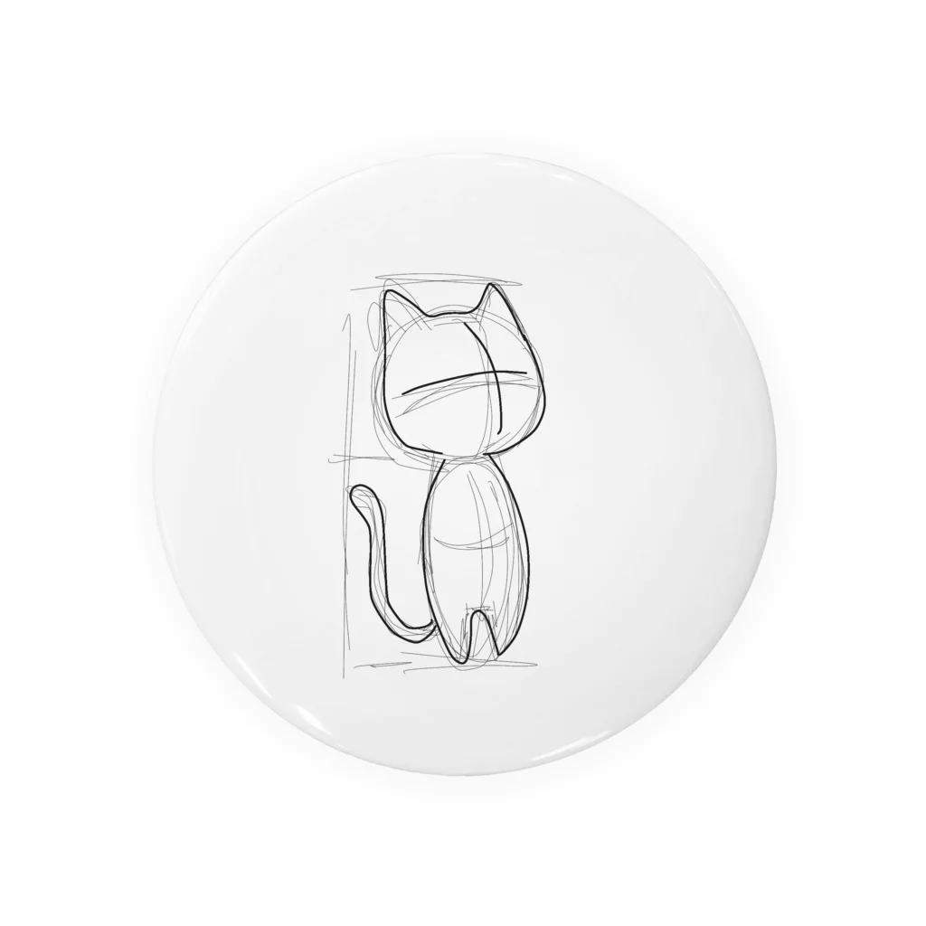 松村有莉の店の裏方猫のイラストレーターさん Tin Badge