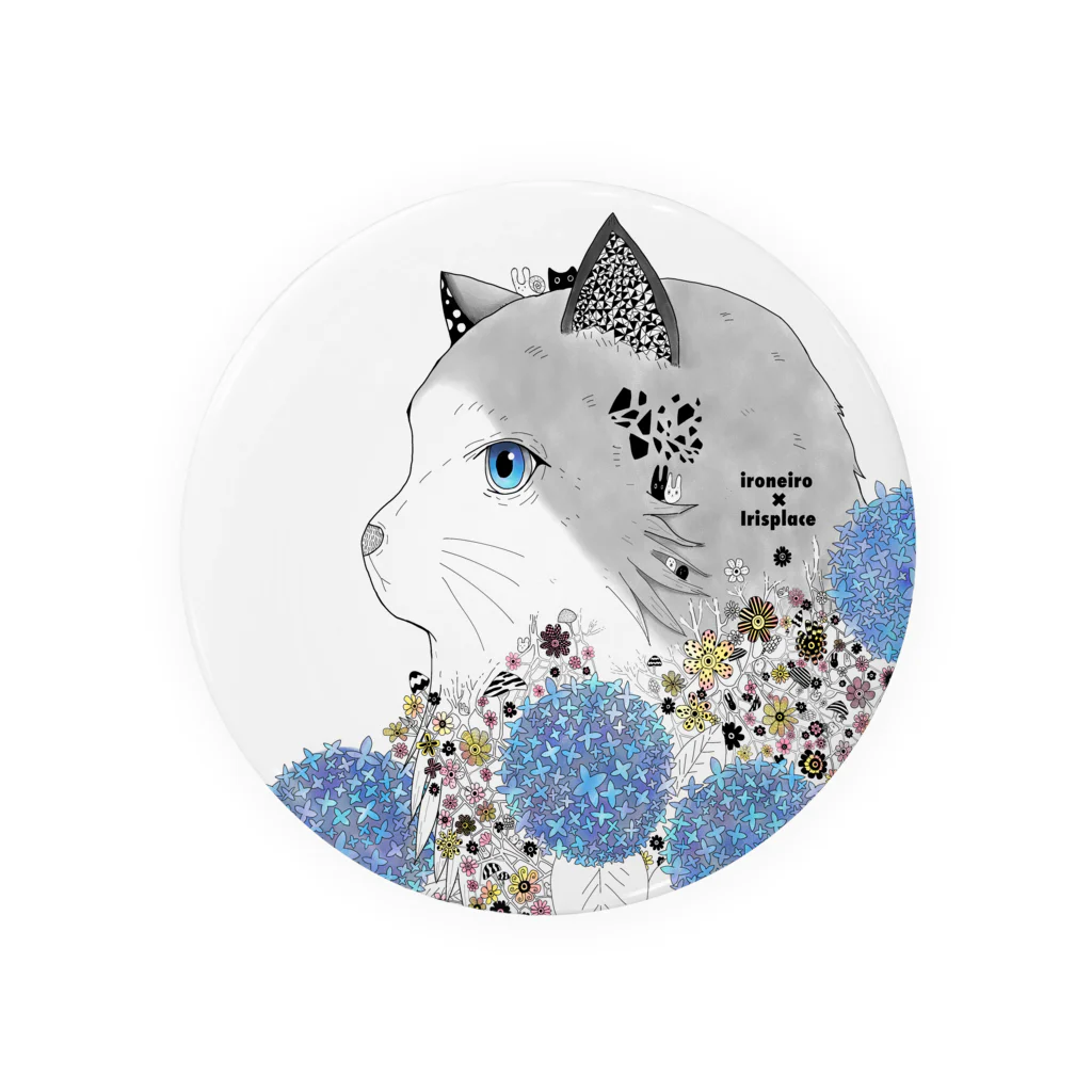 IRISPLACEのRagdoll Hydrangea ( ラグドール / 猫 )　2 Tin Badge