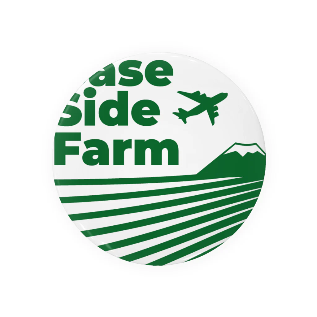 Base Side FarmとAtsueのShopのBase side farm logo  Tin Badge