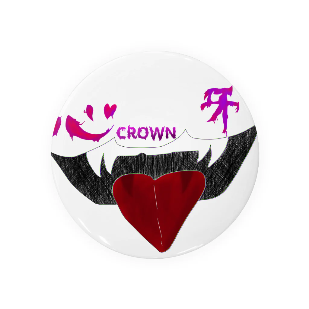 CROWN_shopの心牙 Tin Badge