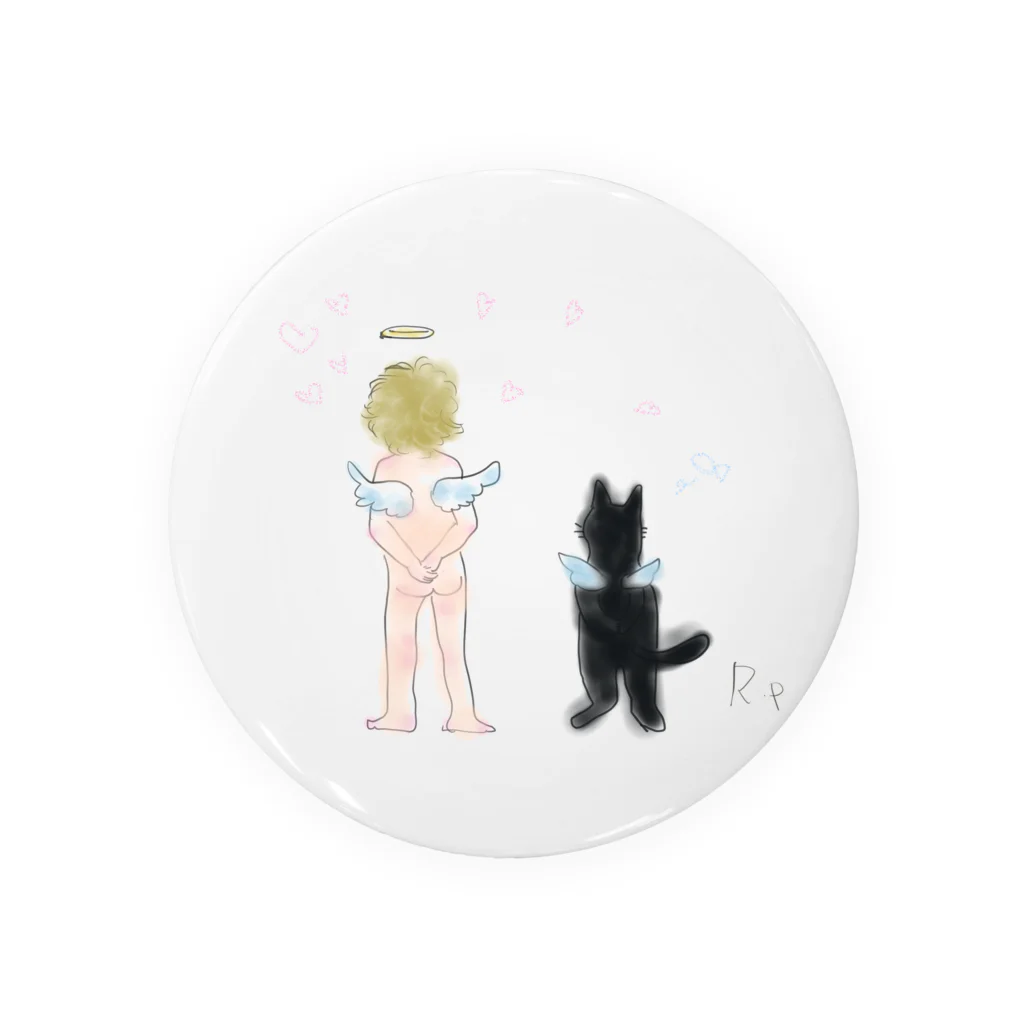 ruphooの猫と天使 Tin Badge