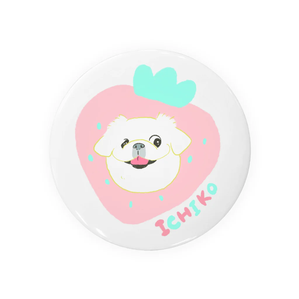 遥ん/犬顔絵　の「保護犬カフェ支援」グッズ いちこさん Tin Badge