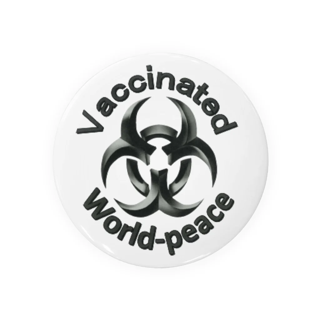 ワクチン接種済みアイテム💕のワクチン接種済み 缶バッジ