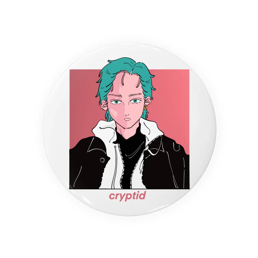 Cryptidのcryptid Retro Boy  缶バッジ