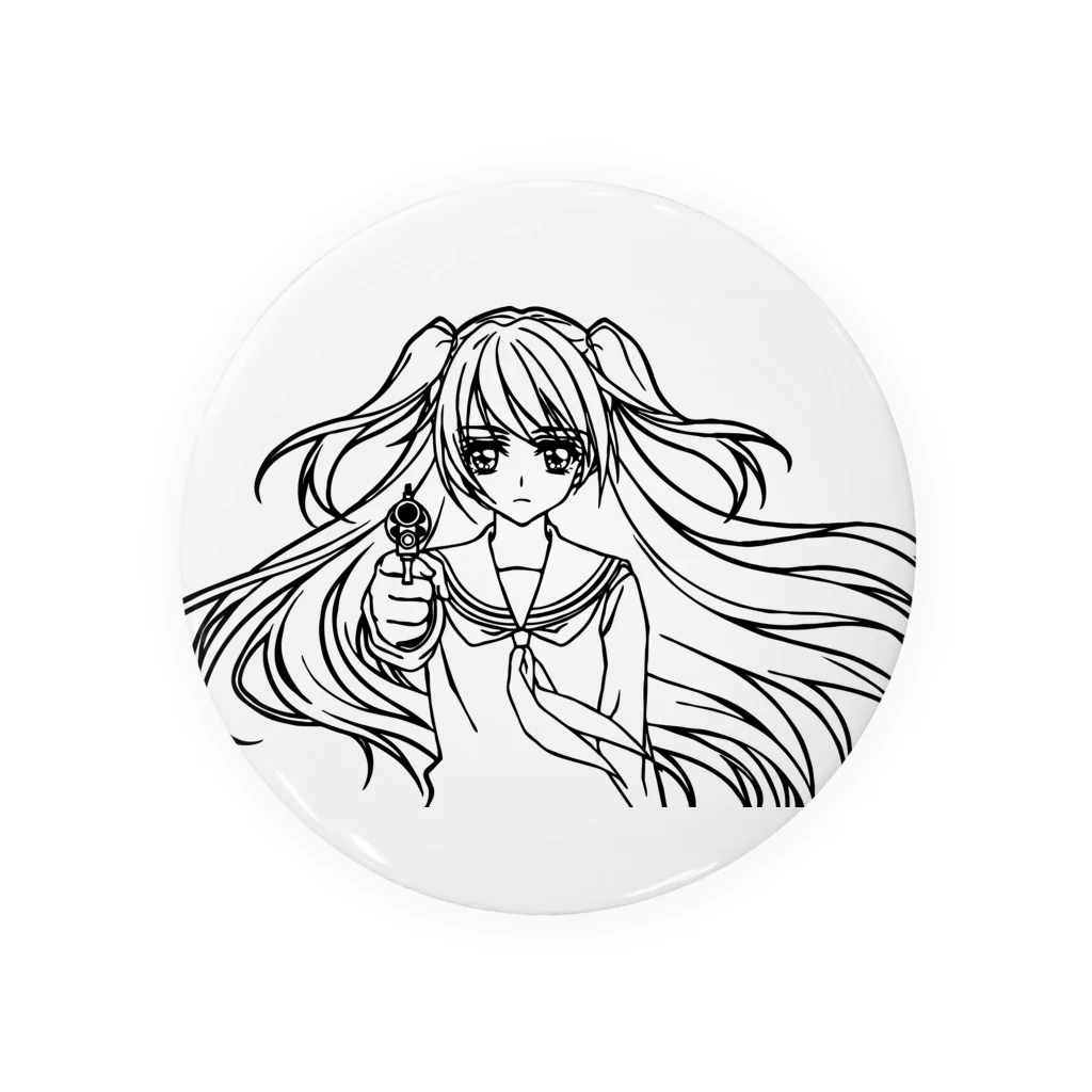 オペラの女子高生とリボルバー Tin Badge