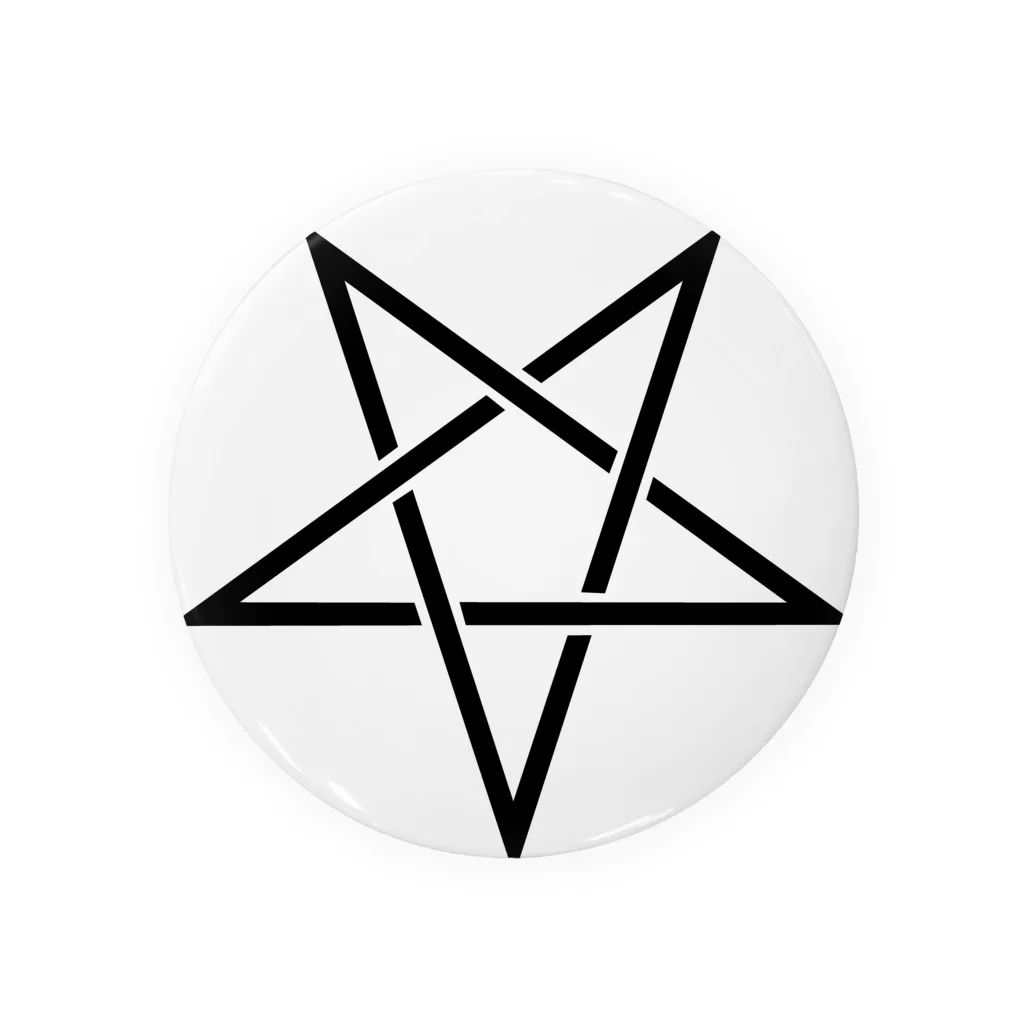 DRIPPEDのSATANIC PENTAGRAM-サタニック・ペンタグラム-ロゴ 缶バッジ