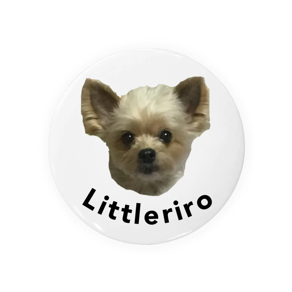 Little riroの犬のリロちゃん(ロゴ入り) Tin Badge