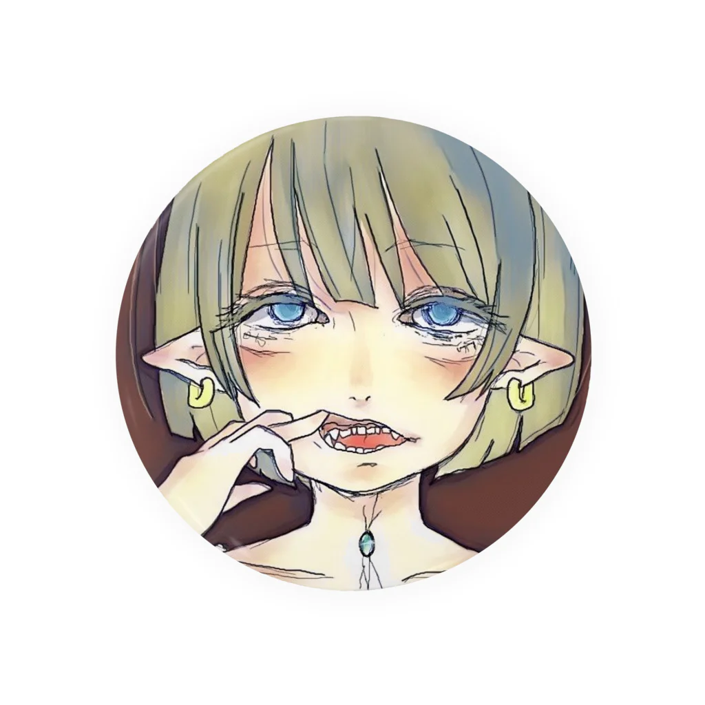 労災ひっぷほっぷのELF イラスト Tin Badge