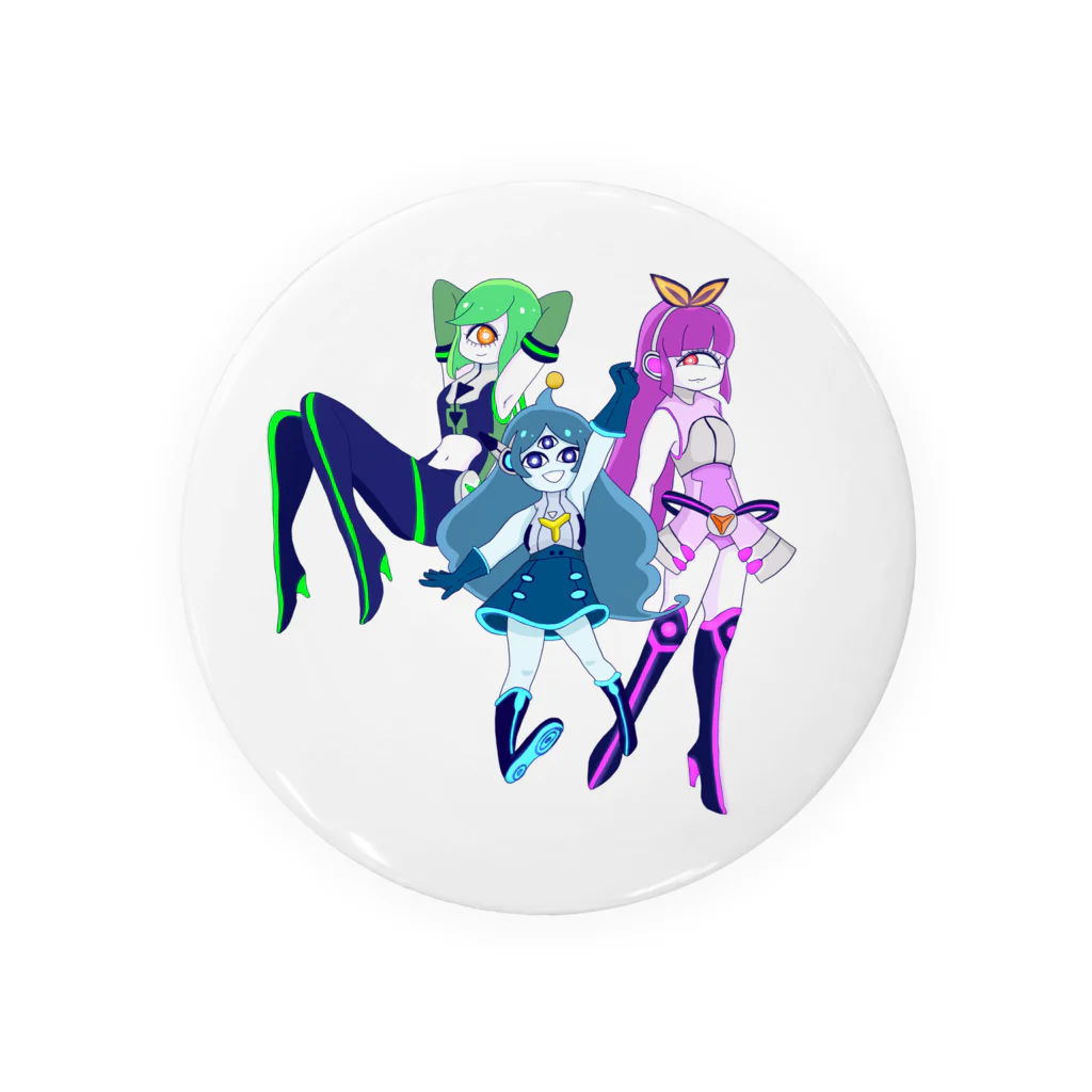 ひとりとりのフューチャー単眼娘 Tin Badge