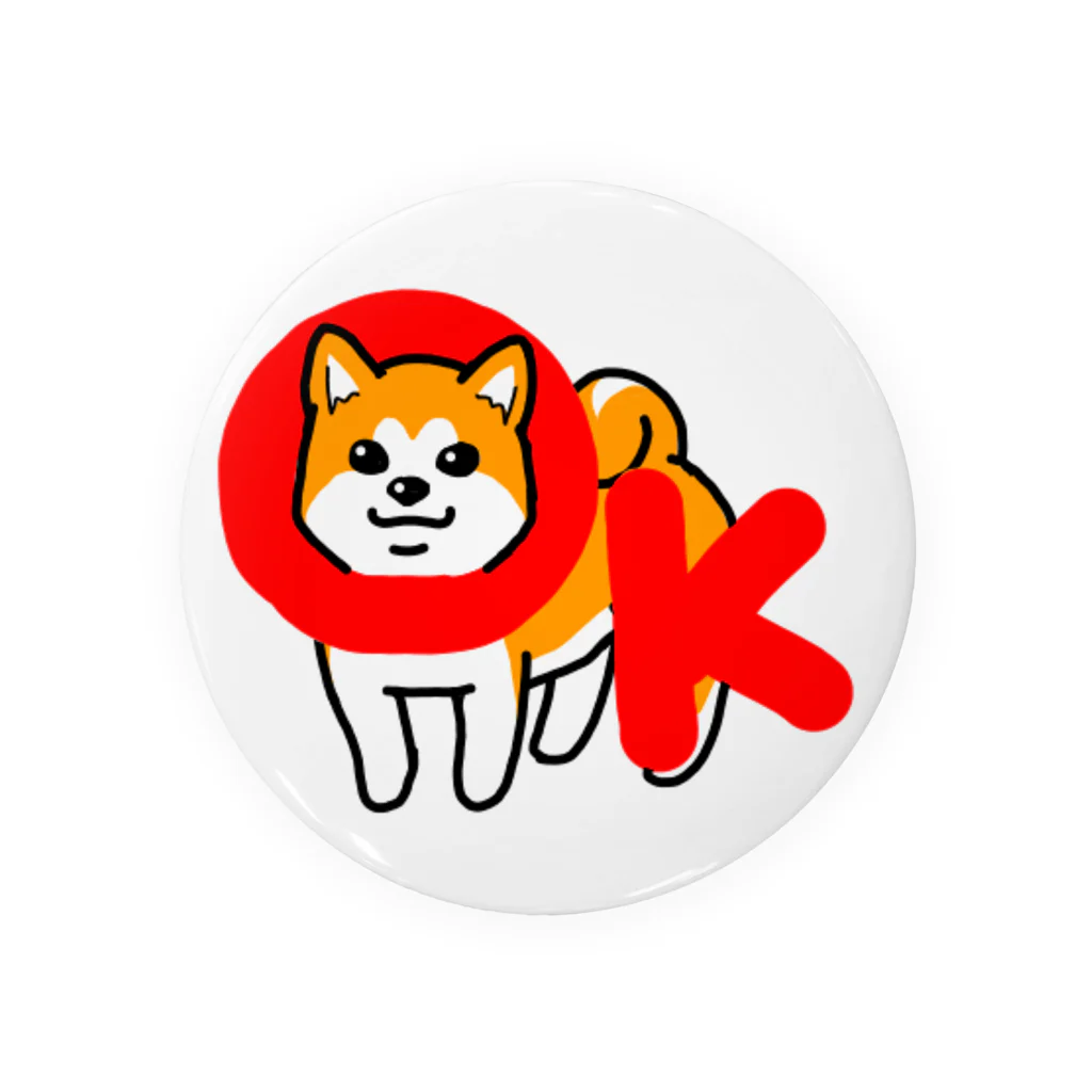 ～しばとねこ～のOK柴犬 Tin Badge