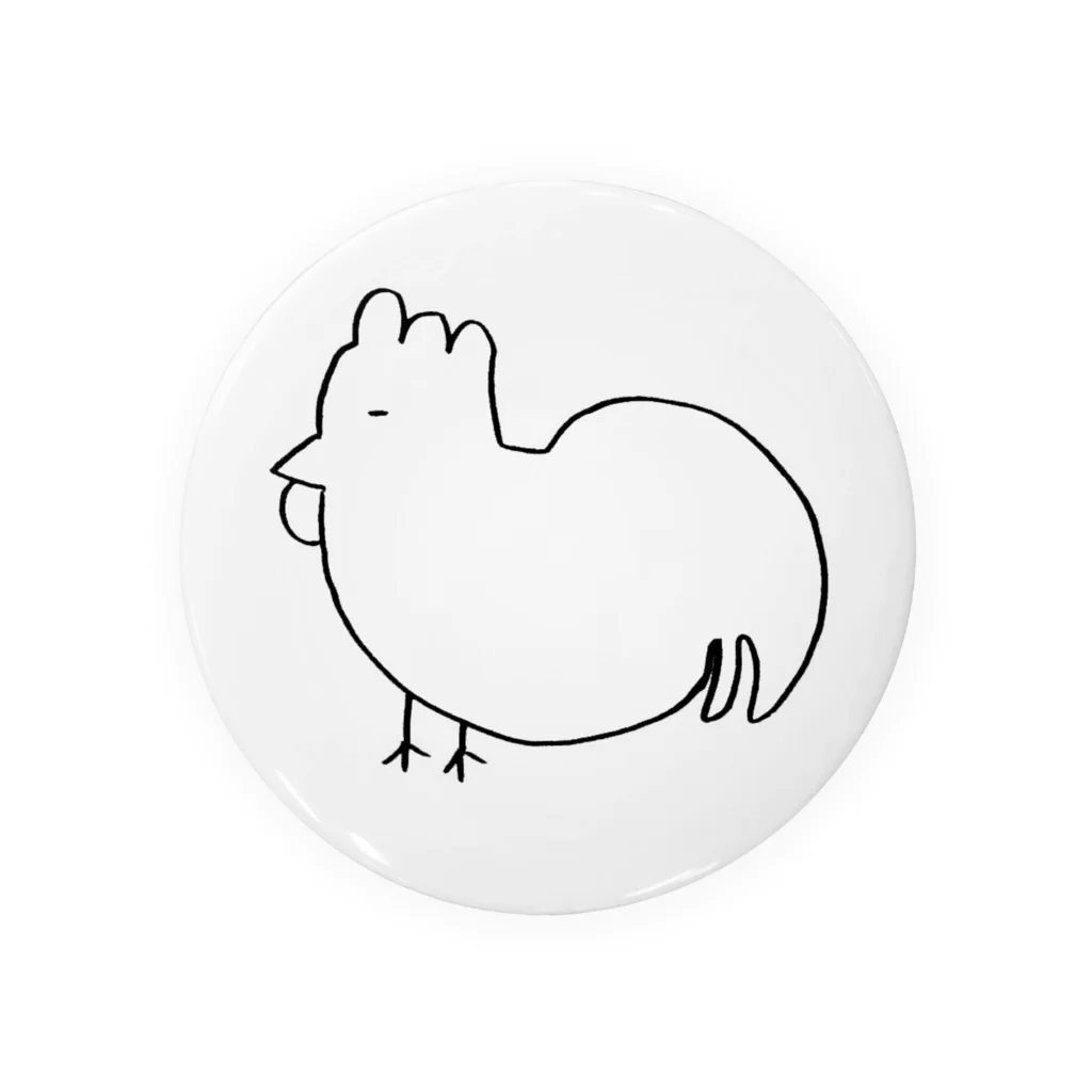 巷で噂の画伯のショップの画伯チキンイラスト Tin Badge