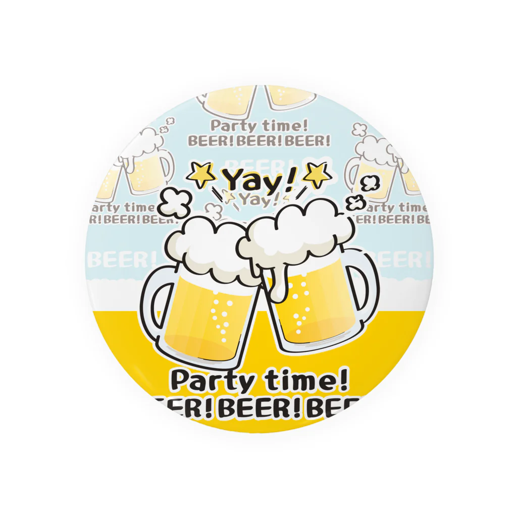 イラスト MONYAAT のBEER!BEER!BEER!*Ds乾杯*st Tin Badge