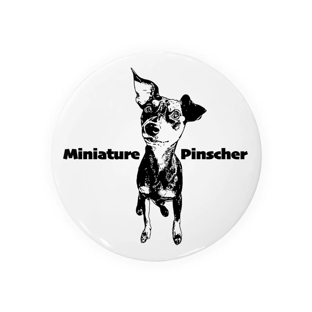 ミニピン クラブ minipin clubのミニピン　ミニチュアピンシャー　miniature pinscher　グッツ 缶バッジ