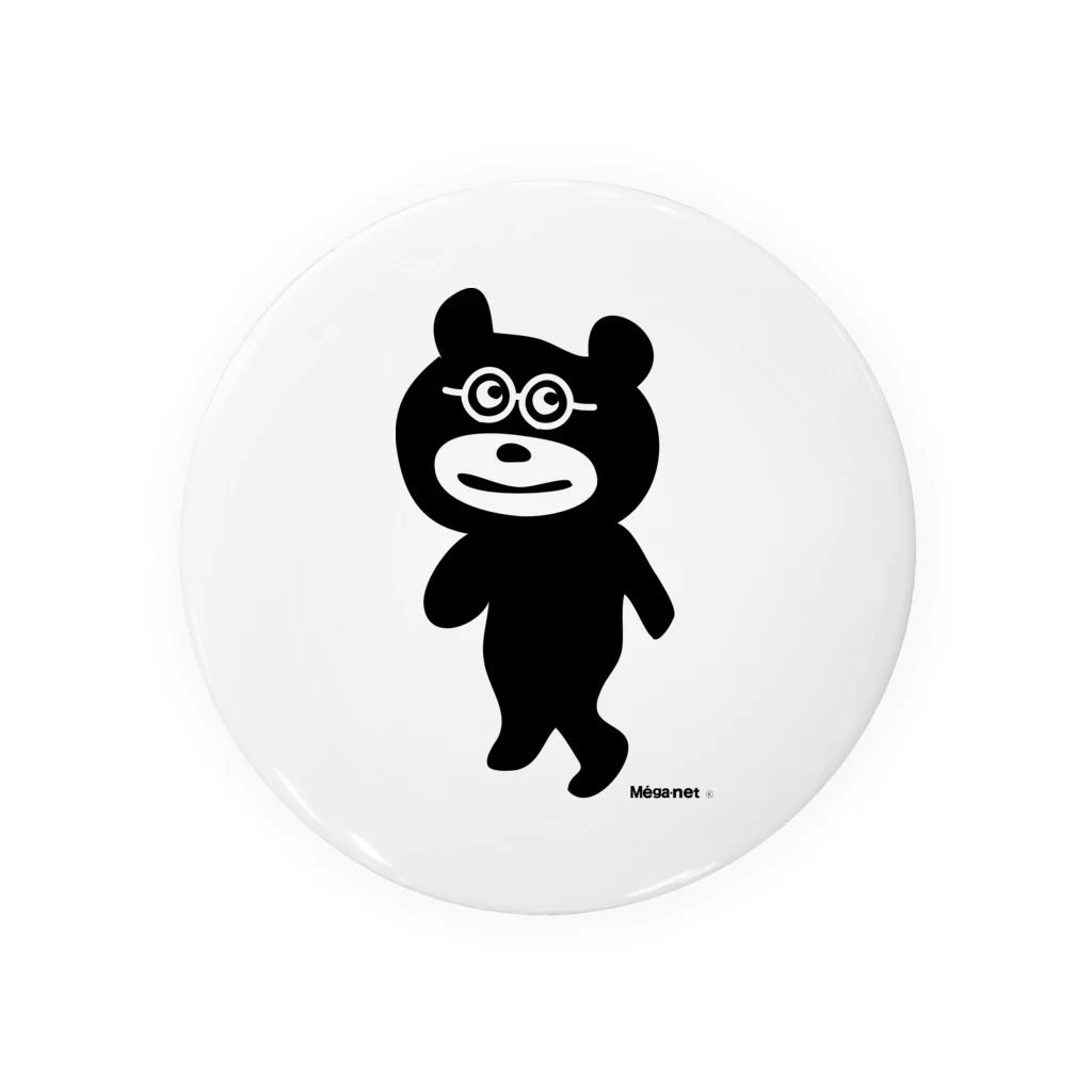 くまめがねショップのくまめがね Tin Badge