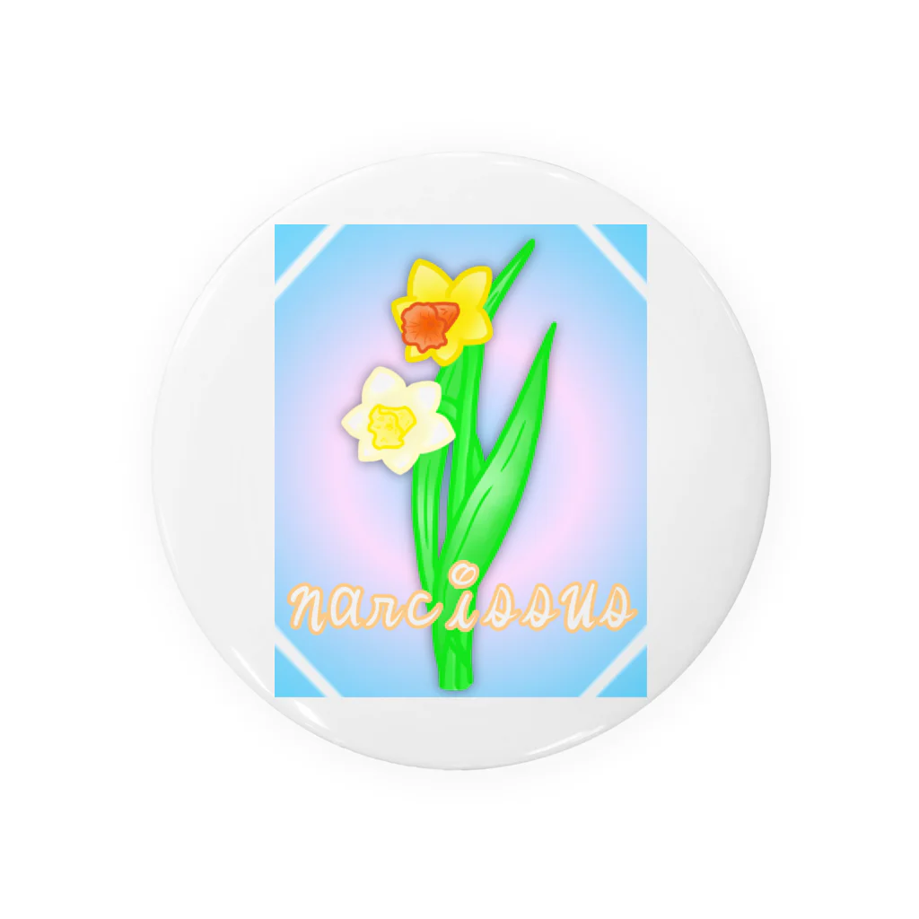 Lily bird（リリーバード）のnarcissus 水仙 Tin Badge