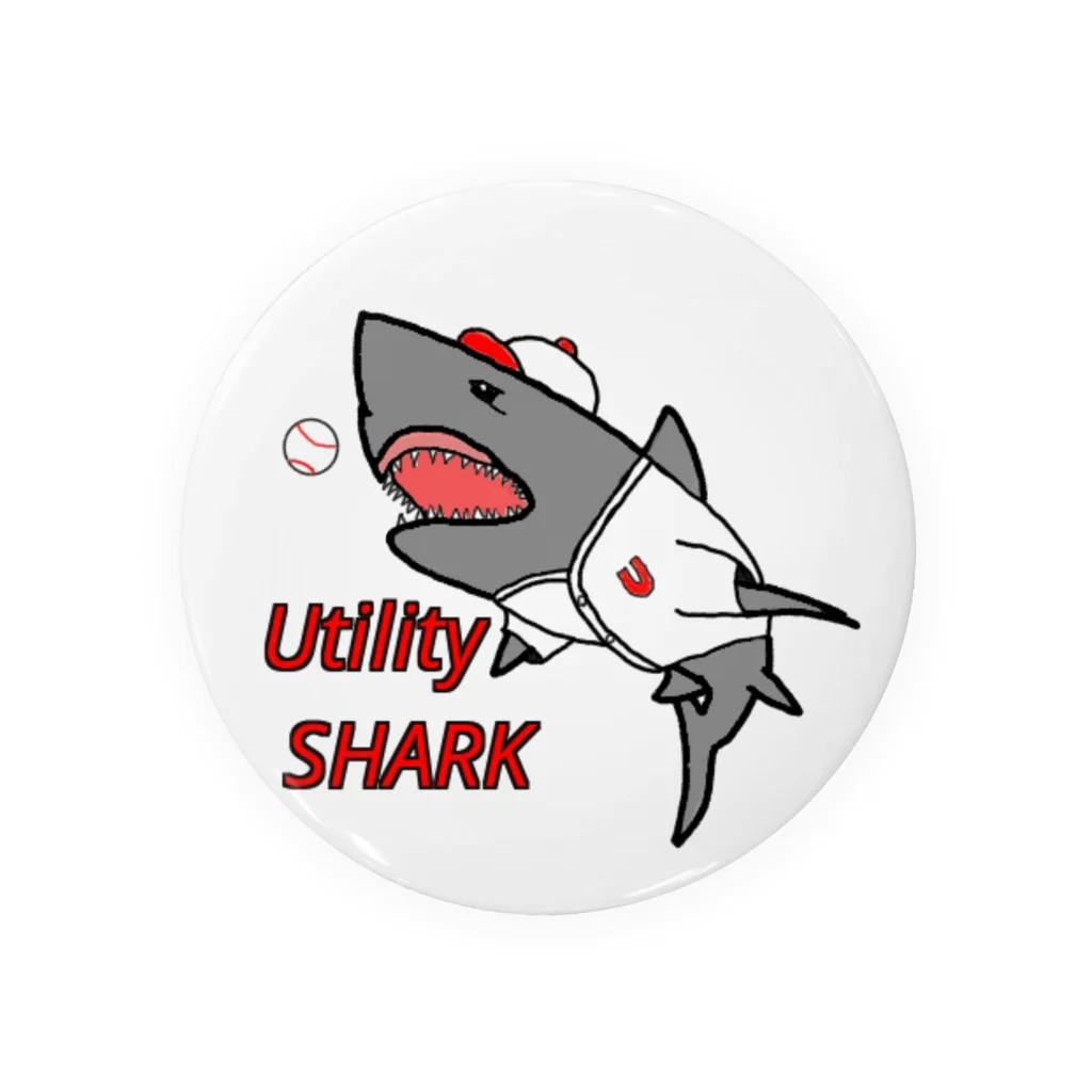 UtilitySHARKのUtilitySHARKロゴシリーズ Tin Badge