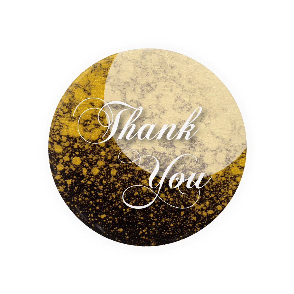 Animal_Collection_Clubのお月様にThank You(Yellow) 缶バッジ