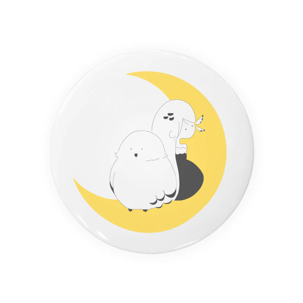 フクロウ少女のフクロウ少女の月飛行 Tin Badge