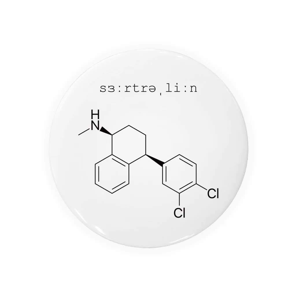 当事者メディカルアートのジェイゾロフト・セルトラリン（うつ病・パニック障害・社会不安障害・強迫性障害・PTSD）グッズ Tin Badge