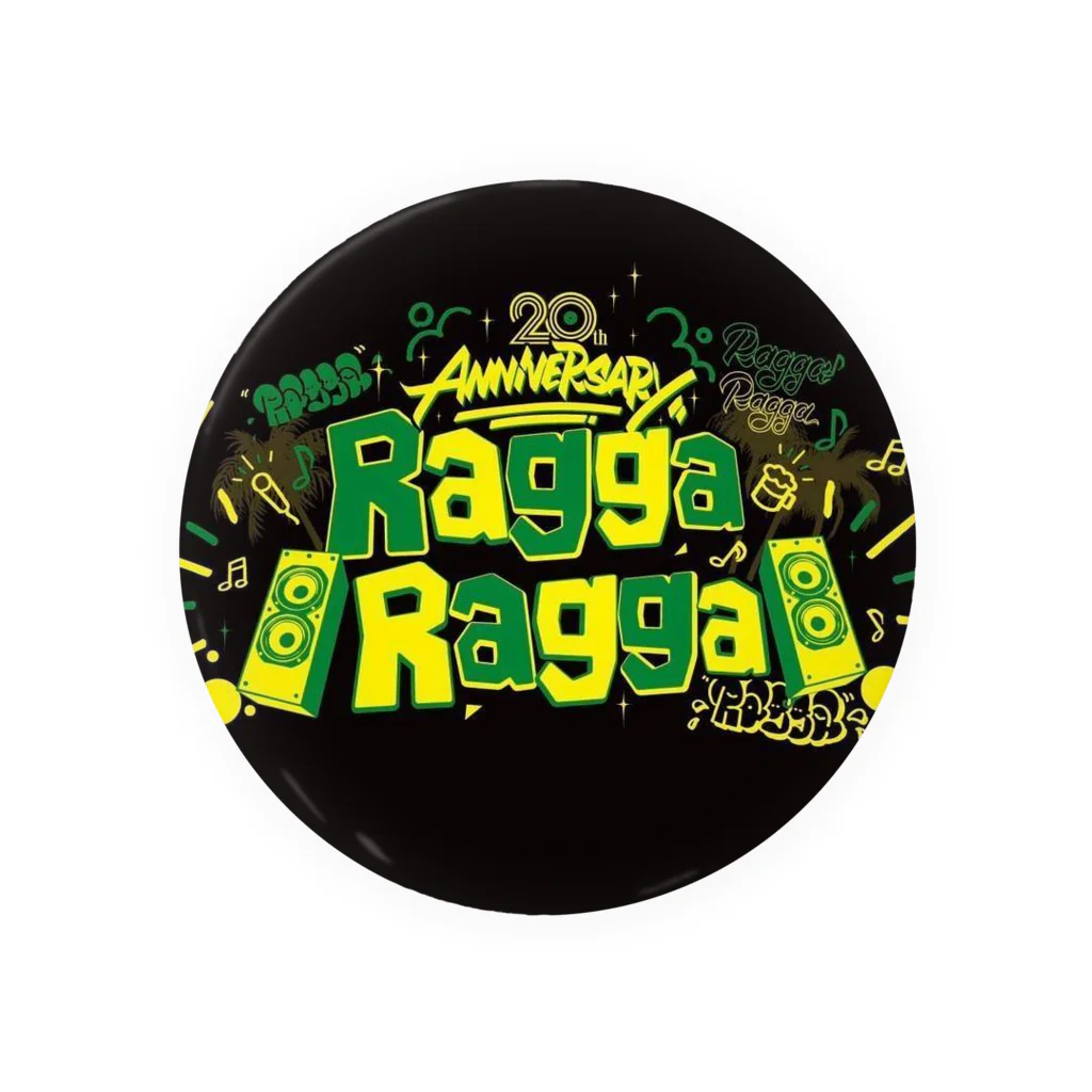 rasta-rocketのRagga Ragga 缶バッジ