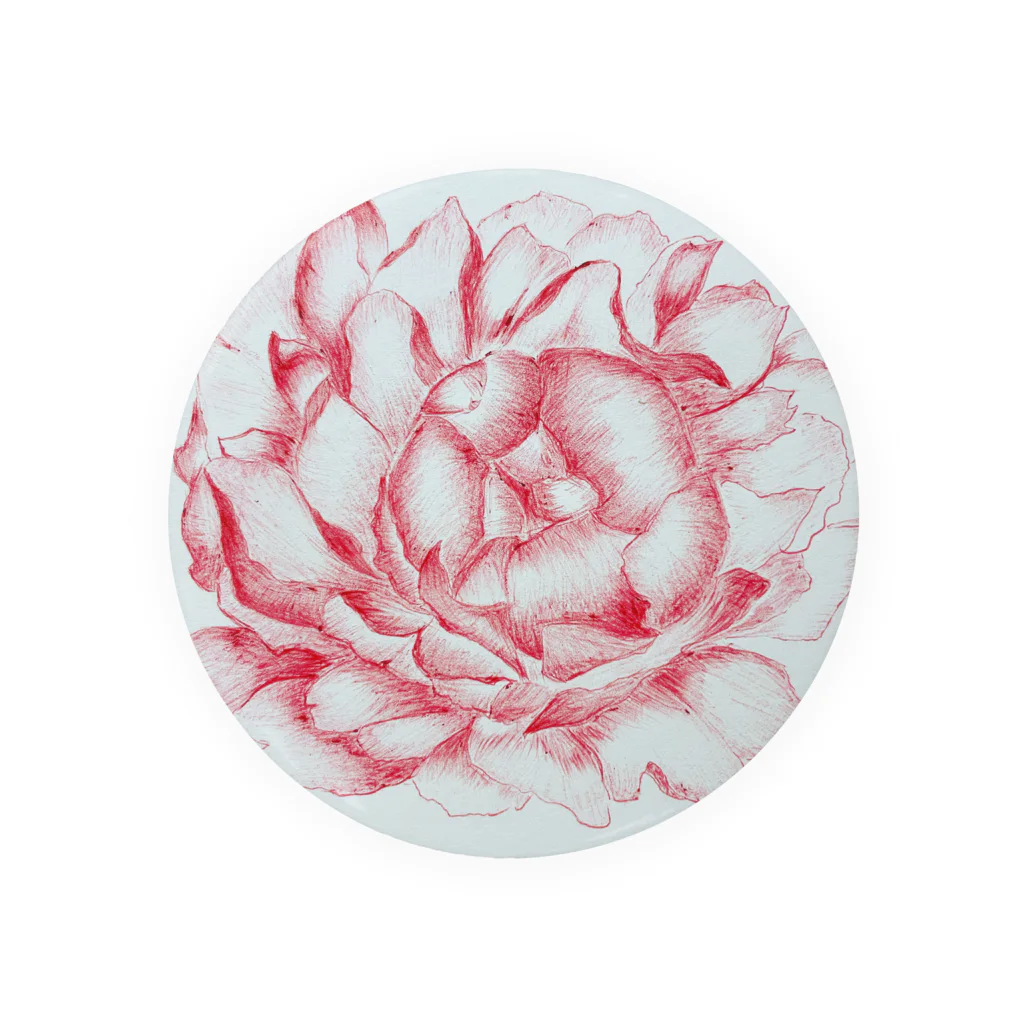 ピッチーの芍薬 peony Tin Badge