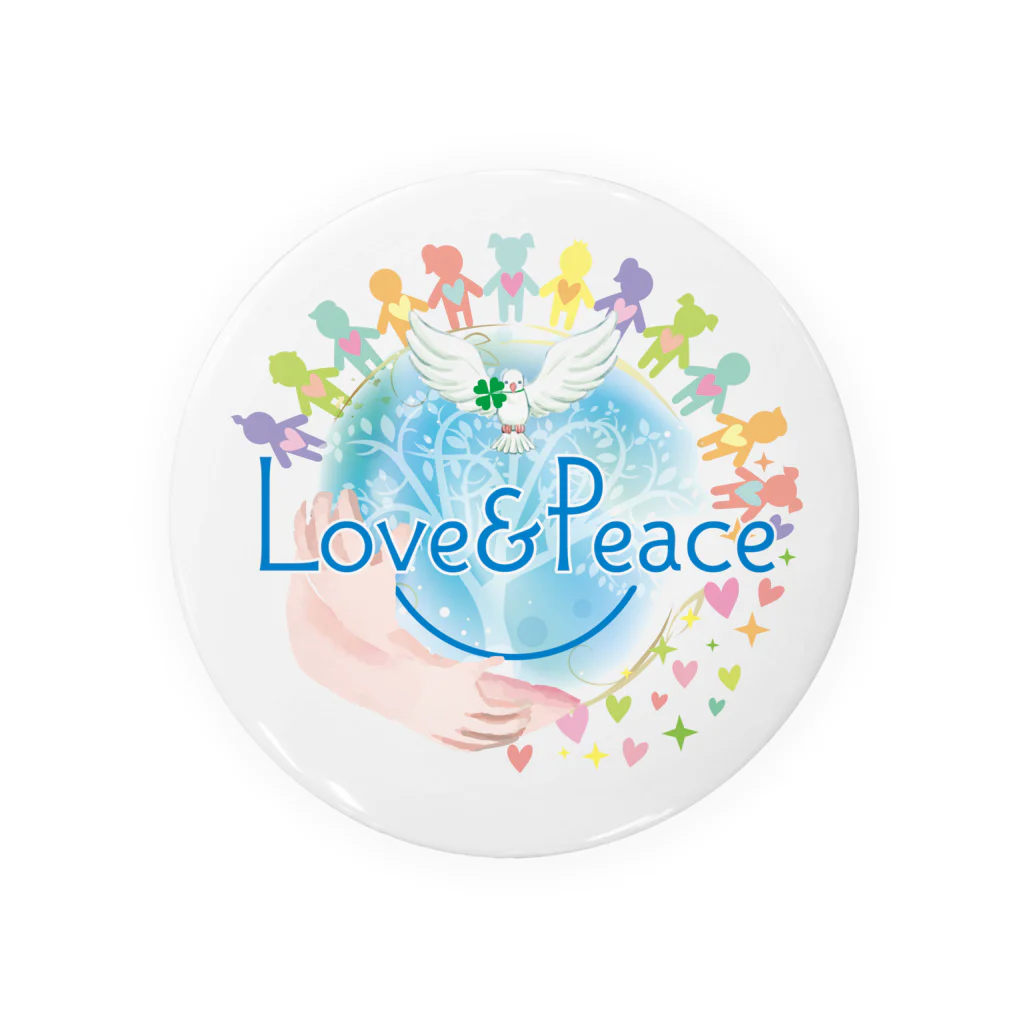 Love＆PeaceのLove＆Peaceキッズ用ロゴ 缶バッジ