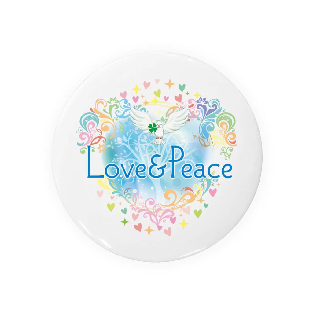 Love＆PeaceのLove＆Peace大人用ロゴ 缶バッジ