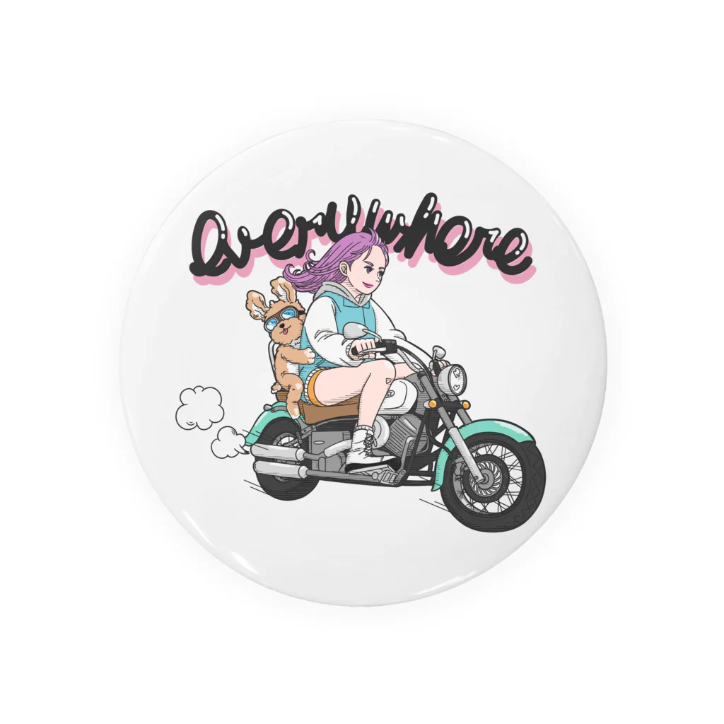 RIKAの【girl】biker2 Tin Badge