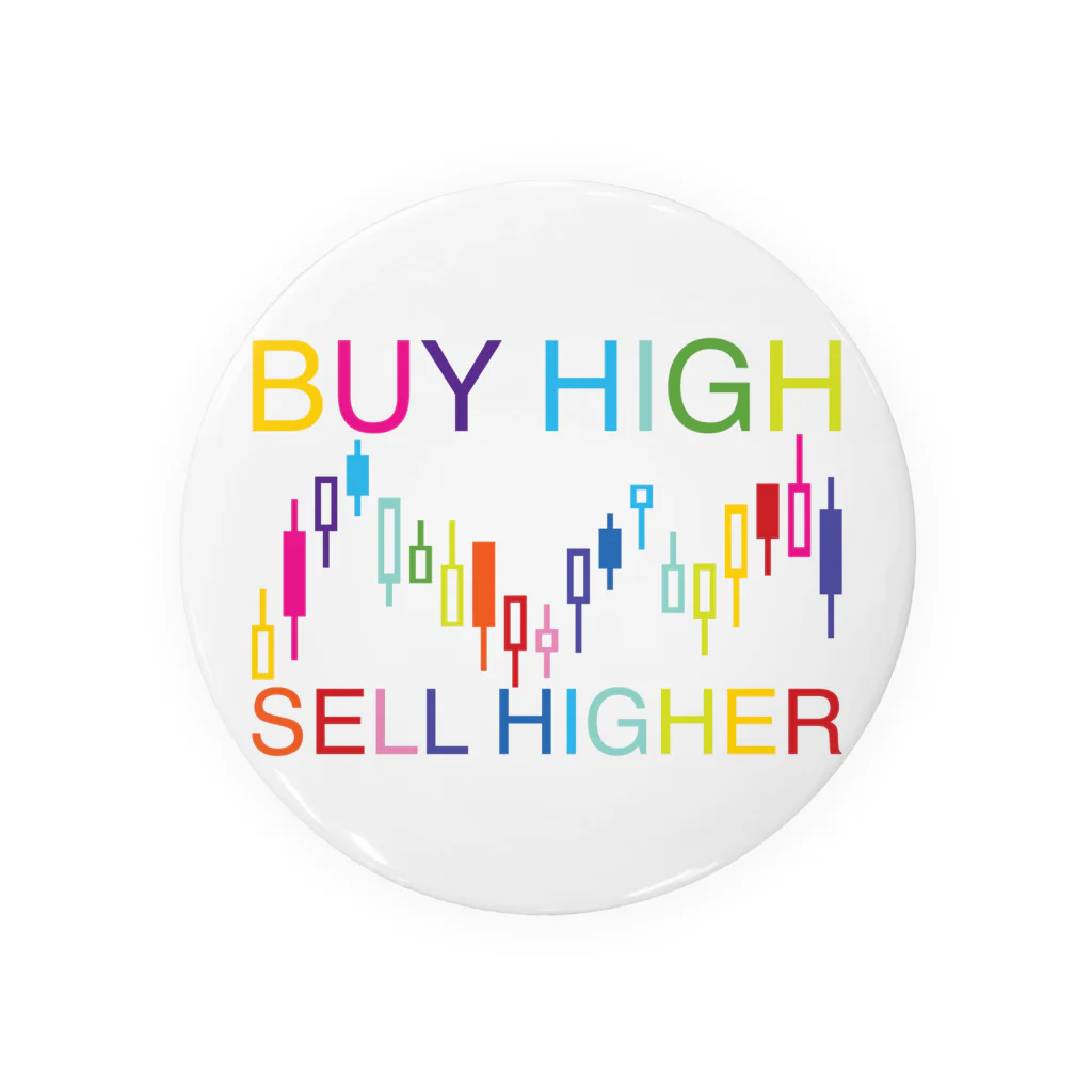 AURA_HYSTERICAのBuy high, sell higher 缶バッジ