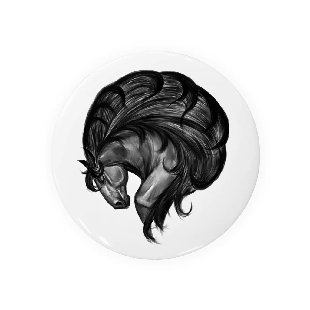 イカサマひでおの荒屋のホースエンブレム Tin Badge
