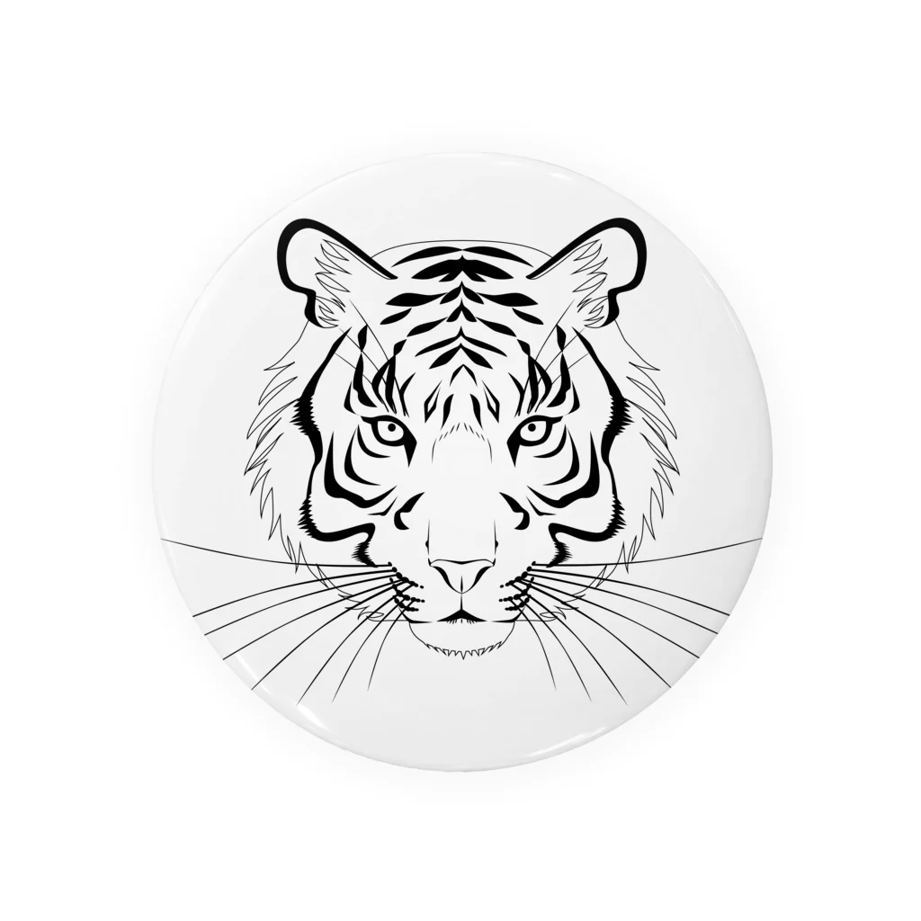 Baby Tigerのトラの顔 Tin Badge