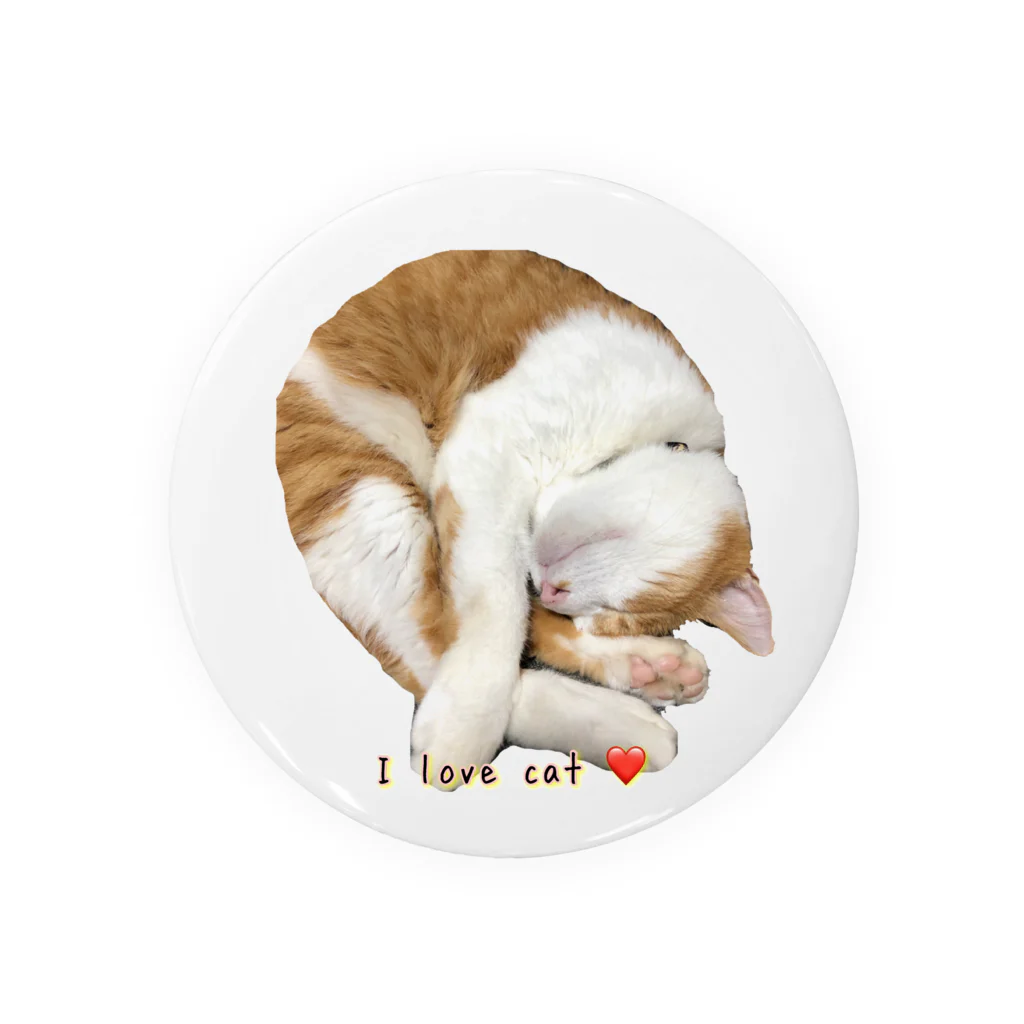 Smile Cute ..mikiのI love cat Tin Badge