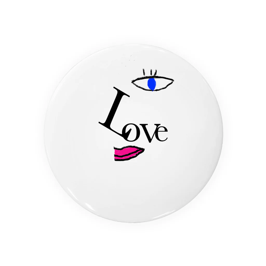 あなたは美しい　Tommy's ShopのLOVE EYE 缶バッジ