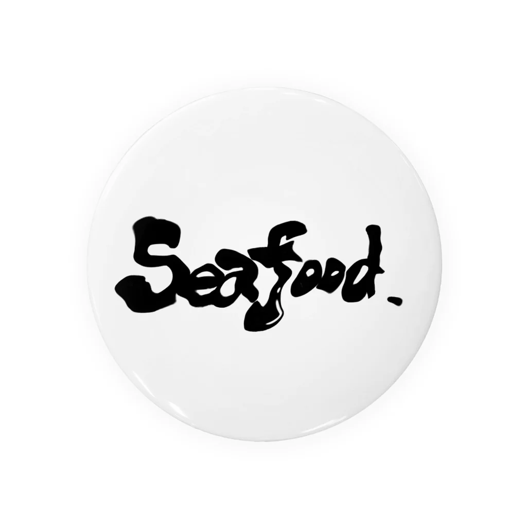 Seafood89のSeafood.ロゴ Tin Badge