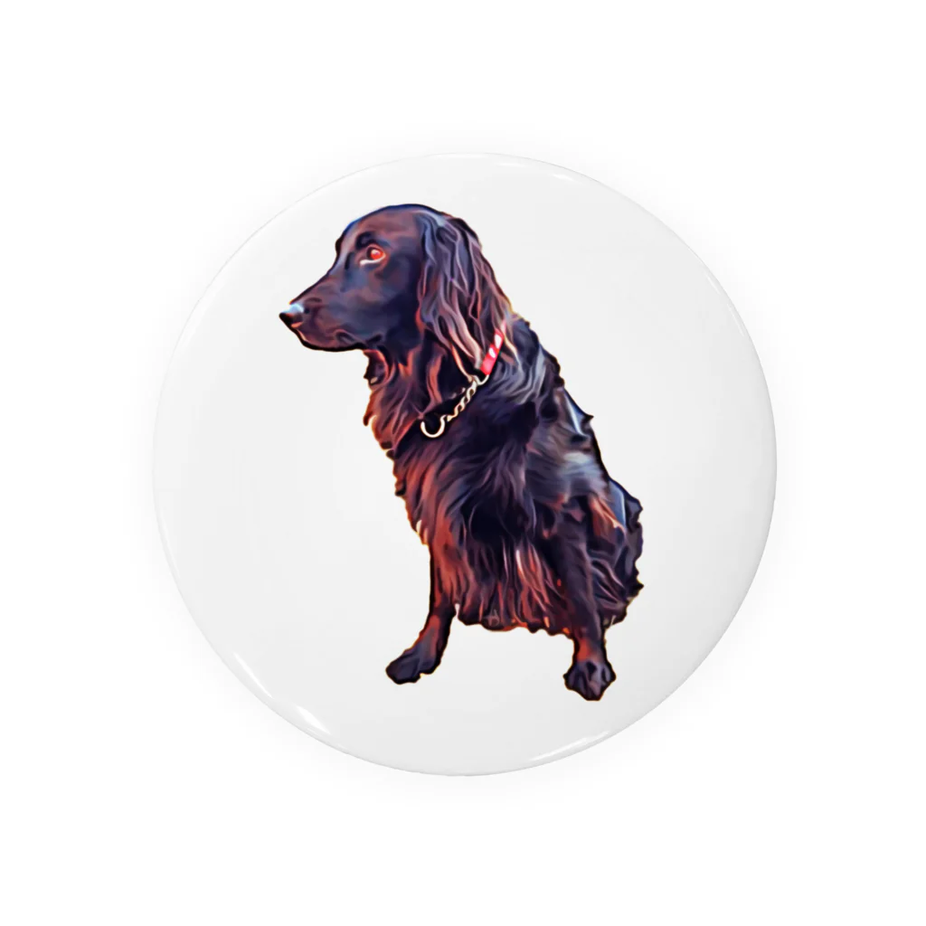 flatcoatedretrieverのflatcoated retriever Tin Badge