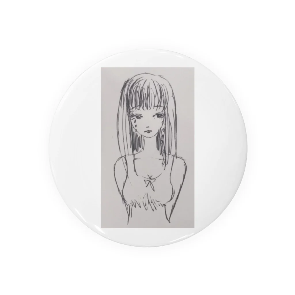 百音の泣いてる夏の女の子ちゃん Tin Badge