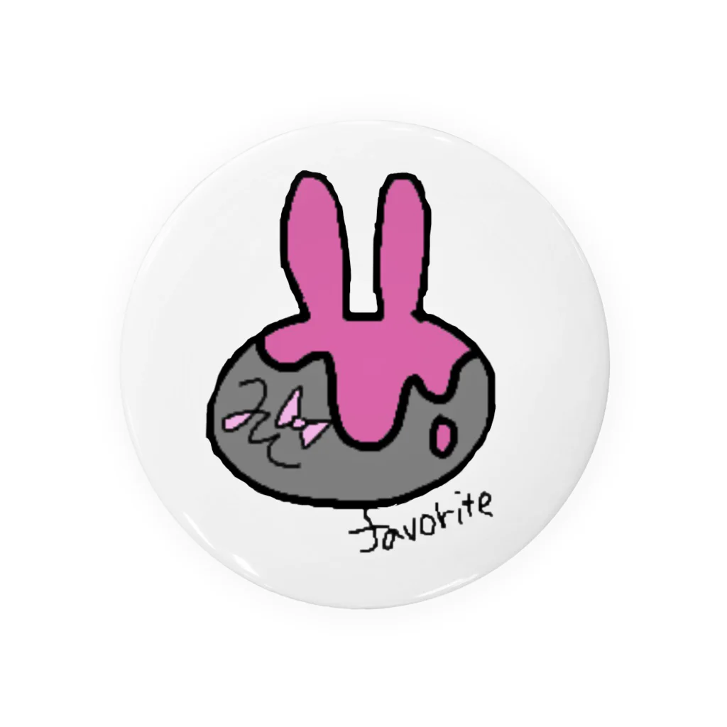 favlabi🐰🎀―ふぇばらび―のらびうさぴんく Tin Badge